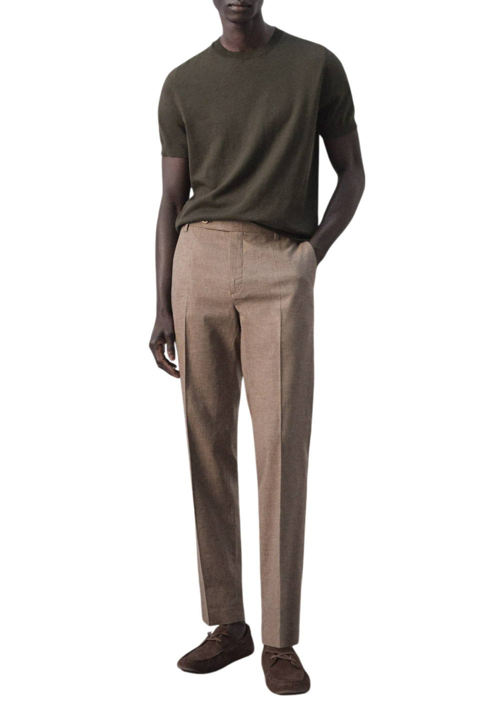 Мужской Mango Man Джемпер ARRAONA однотонный (цвет ), артикул 27061281 | Фото 2