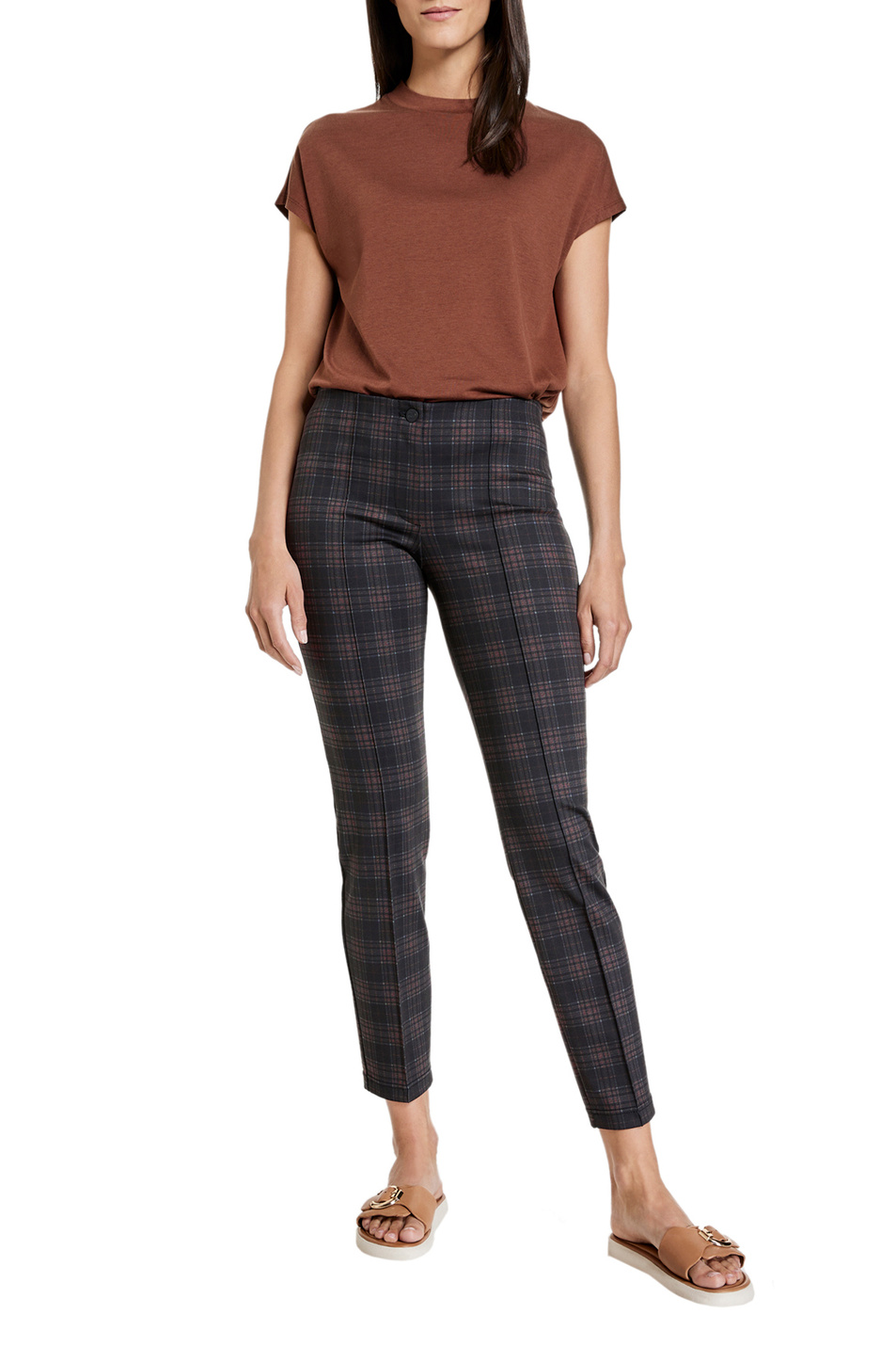 Женский Gerry Weber Брюки в клетку (цвет ), артикул 722022-66241-Slim Fit | Фото 3