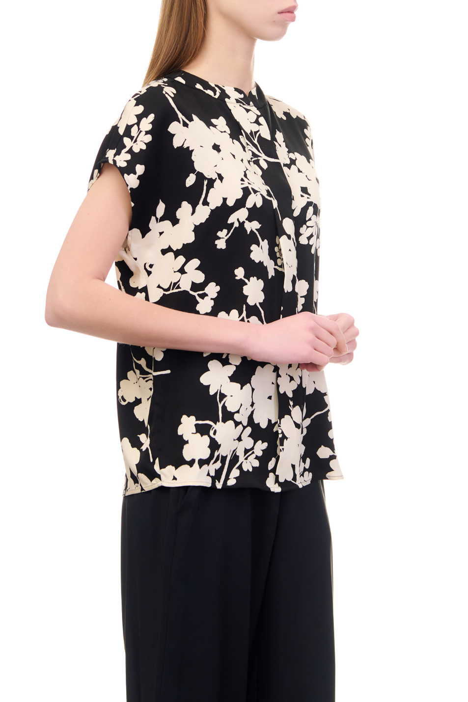 Женский Taifun Блузка с цветочным принтом и коротким рукавом (цвет ), артикул 360317-11014 | Фото 5