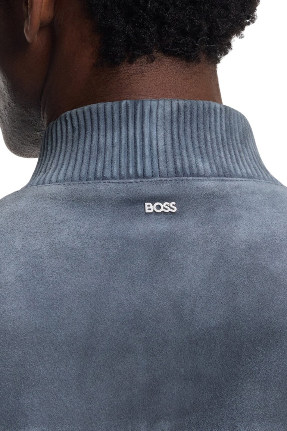 Мужской BOSS Бомбер Muller из натуральной замши (цвет ), артикул 50543213 | Фото 5