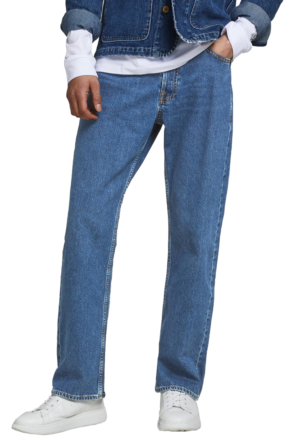 Jack & Jones Прямые джинсы из натурального хлопка (цвет ), артикул 12198634 | Фото 1