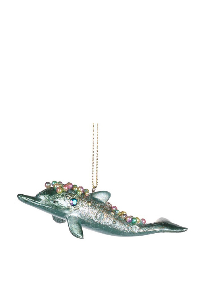 Елочная игрушка "Дельфин", 12 см|Основной цвет:Мятный Не имеет пола Goodwill Елочная игрушка "Дельфин", 12 см (цвет ), артикул MO 96348_2 | Фото 1