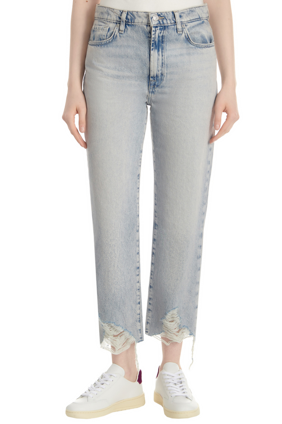 Женский 7 for all Mankind Джинсы LOGAN из натурального хлопка (цвет ), артикул JSSL5550SW | Фото 1