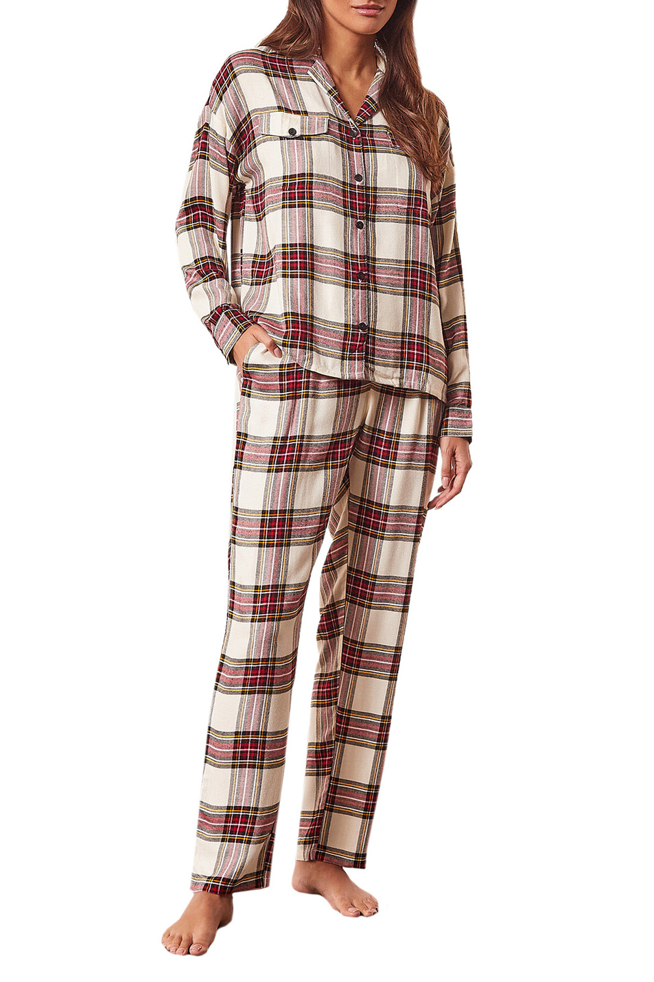 Женский Etam Пижамные брюки TIAM с принтом (цвет ), артикул 6529892 | Фото 2