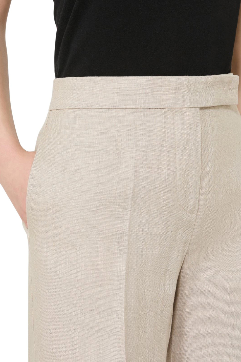 Женский Max Mara Брюки ANGUS из льна (цвет ), артикул 2611131283 | Фото 5