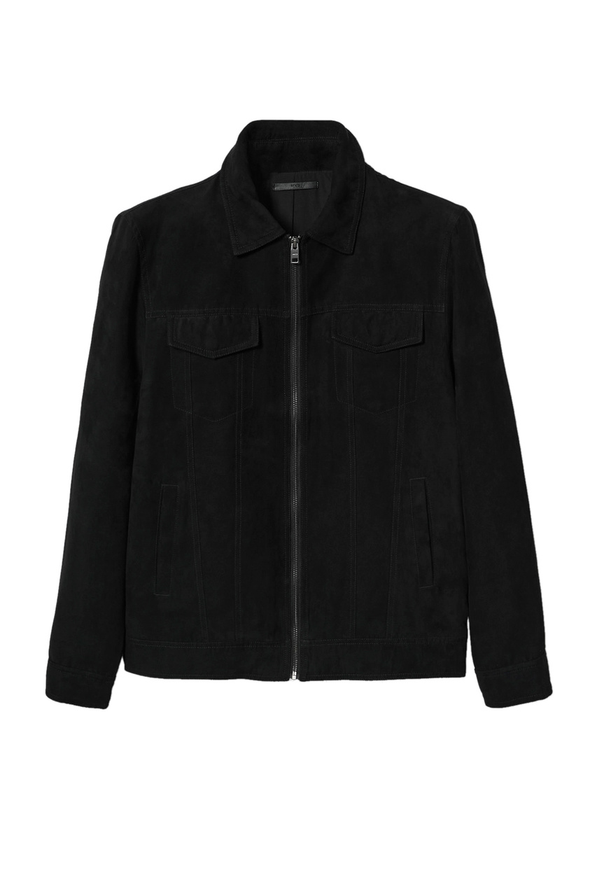 Куртка PERUSA с эффектом замши|Основной цвет:Черный|Артикул:37000037 | Фото 1