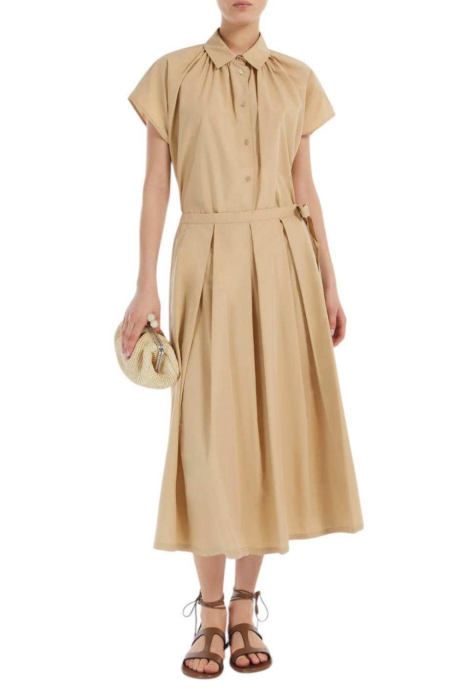 Женский Weekend Max Mara Рубашка VALLO из хлопка (цвет ), артикул 2515111032 | Фото 3