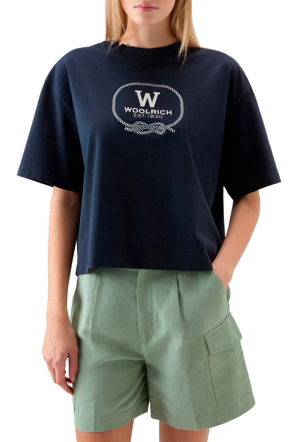 Женский Woolrich Футболка с логотипом (цвет ), артикул CFWWTE0084FRUT3333 | Фото 3