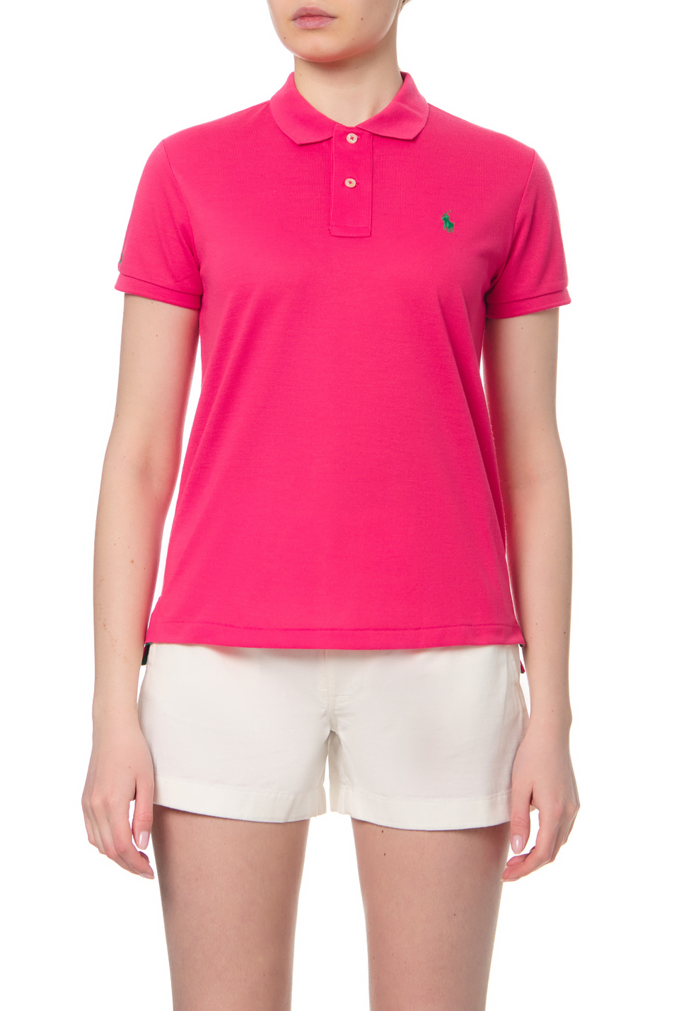 Женский Polo Ralph Lauren Футболка поло с фирменной вышивкой (цвет ), артикул 211806666017 | Фото 4