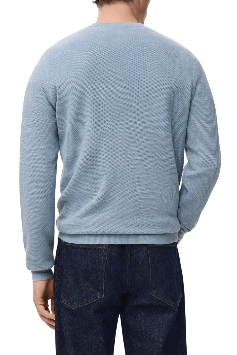 Мужской Mango Man Джемпер TEN однотонный (цвет ), артикул 27041281 | Фото 4