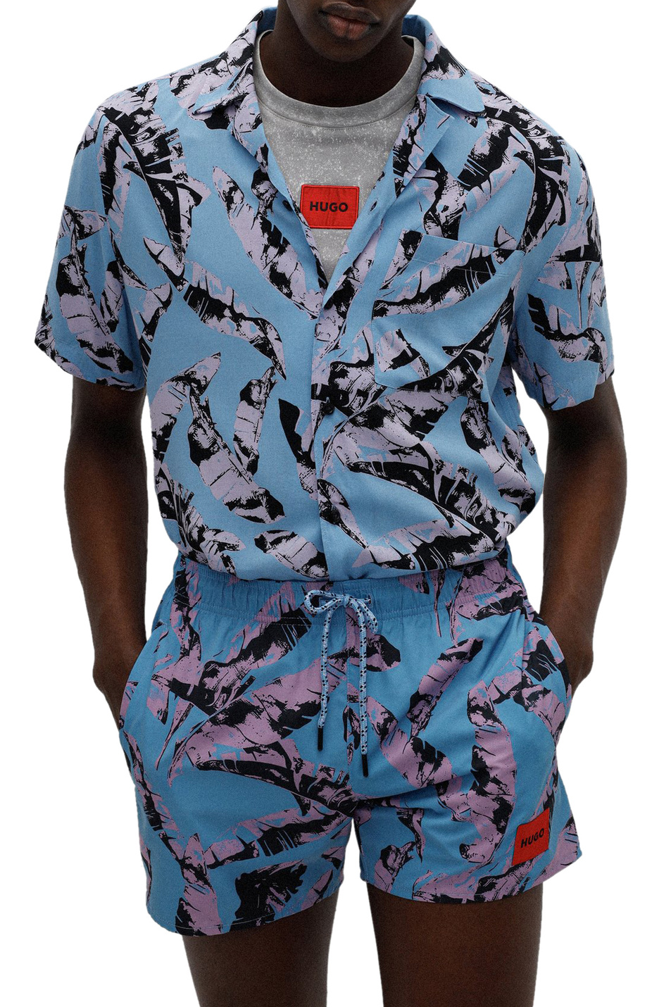 HUGO Рубашка с коротким рукавом и принтом (цвет ), артикул 50468088 | Фото 3
