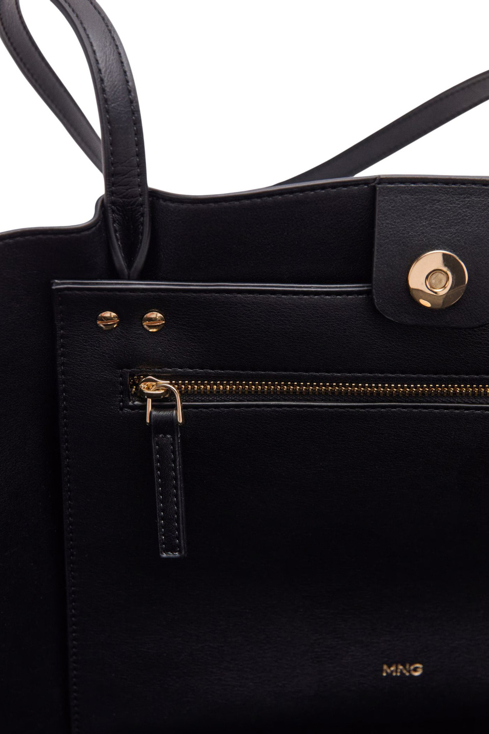 Женский Mango Сумка-шопер TERE с металлическими деталями (цвет ), артикул 27081189 | Фото 3