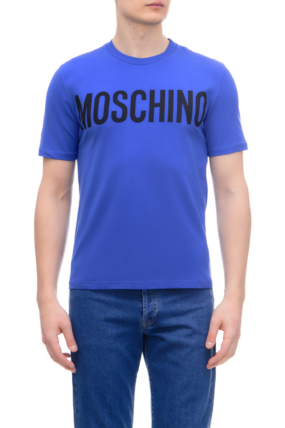 Мужской Moschino Футболка с крупным логотипом на груди (цвет ), артикул A0702-2039 | Фото 1
