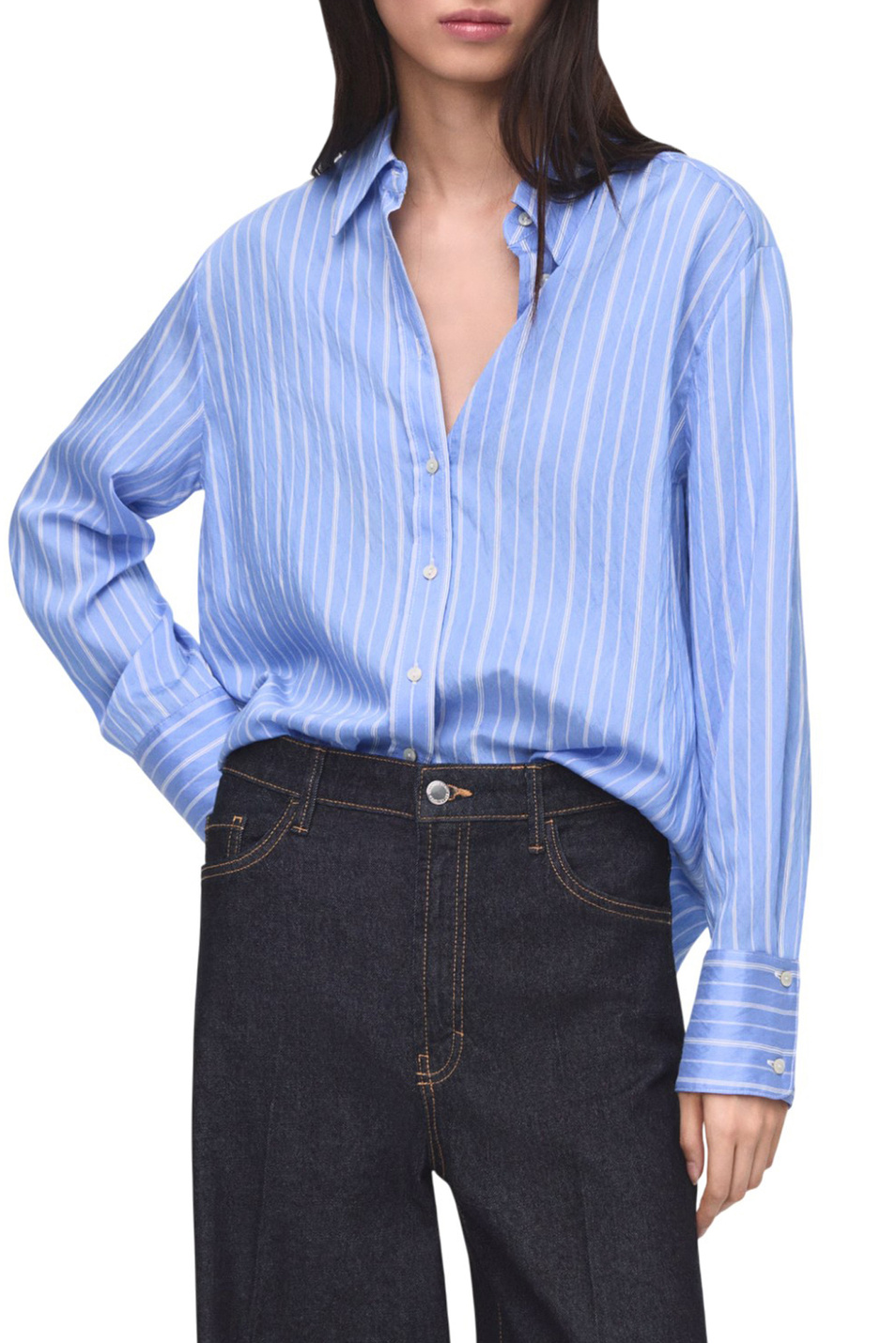 Женский Mango Рубашка ZAHA в полоску (цвет ), артикул 17096001 | Фото 3