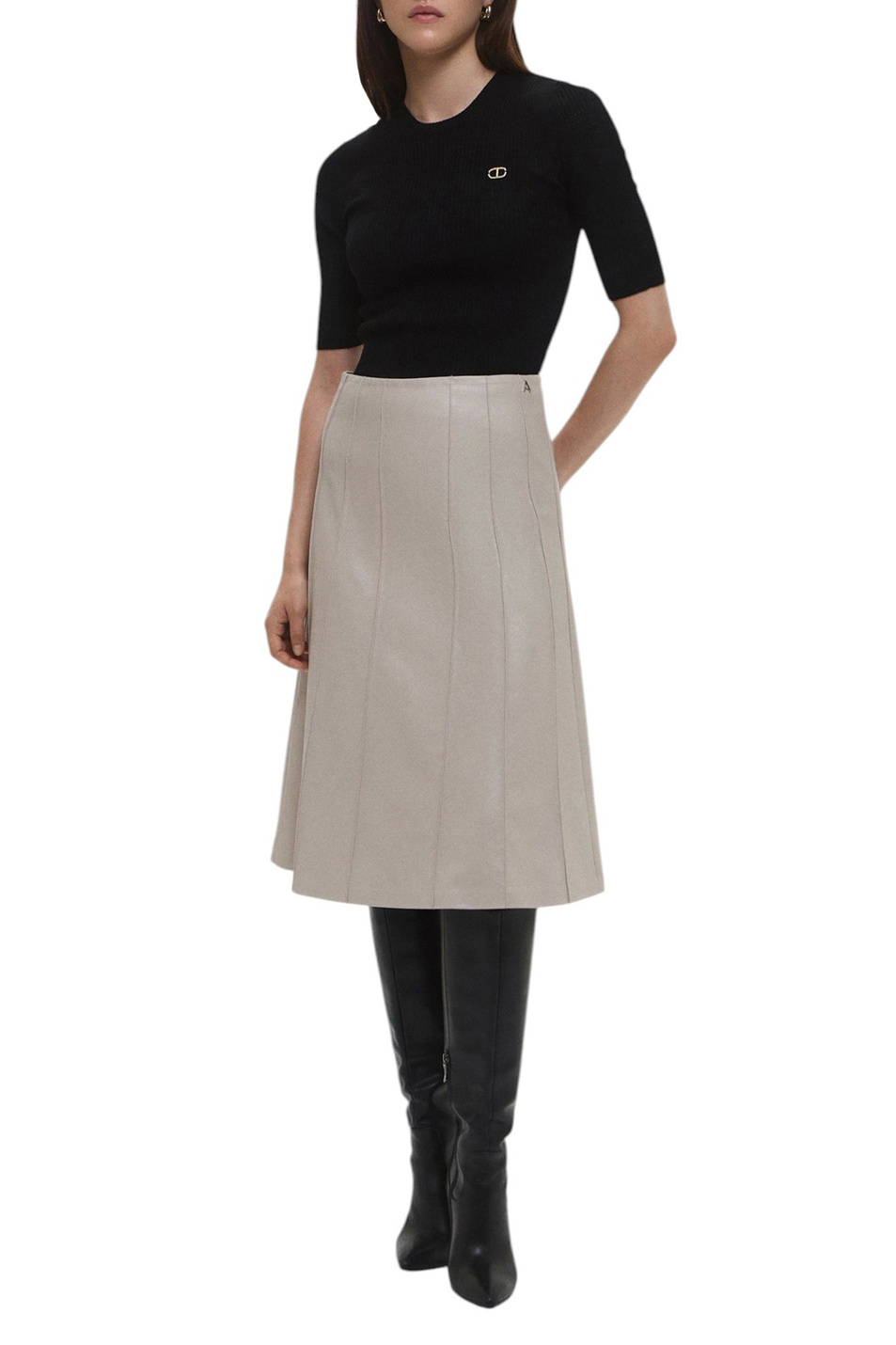 Женский TWINSET Milano Юбка из вискозы (цвет ), артикул 252AP2066 | Фото 3