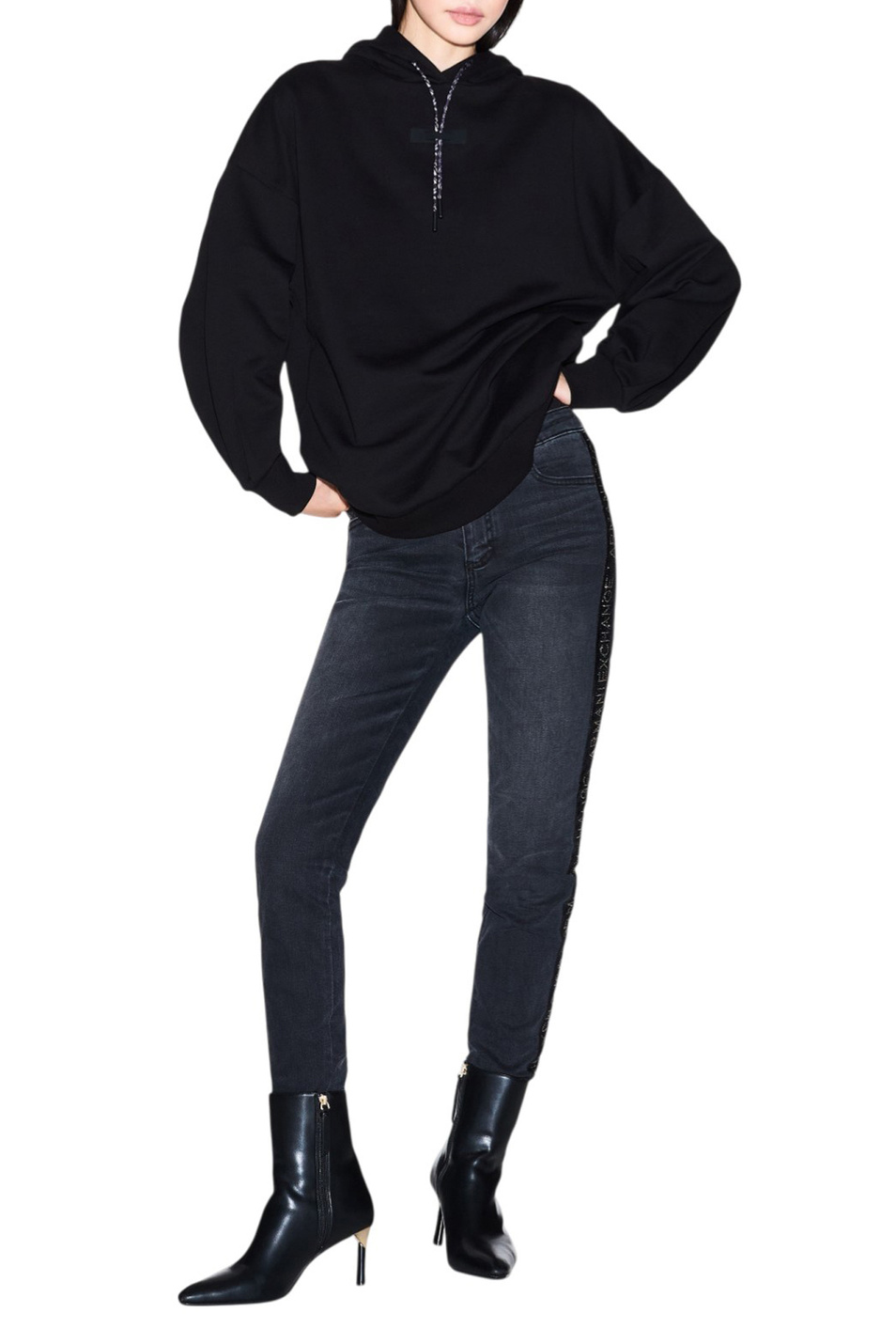 Женский Armani Exchange Худи с логотипом (цвет ), артикул XW000748-AF16114 | Фото 3