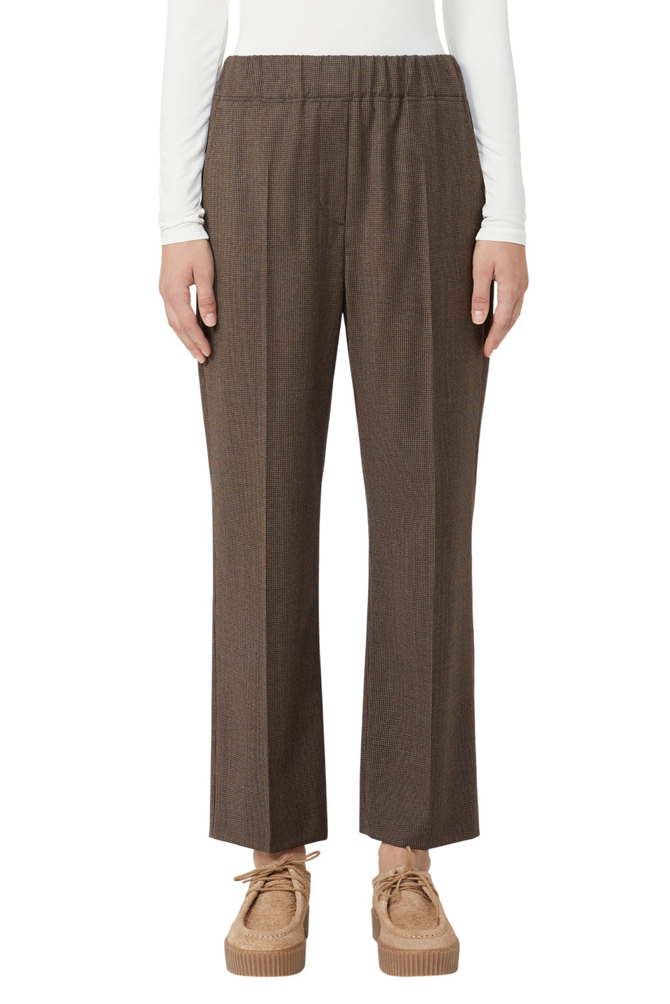 Женский Weekend Max Mara Брюки HATELEY из эластичной шерсти (цвет ), артикул 2525136022 | Фото 3