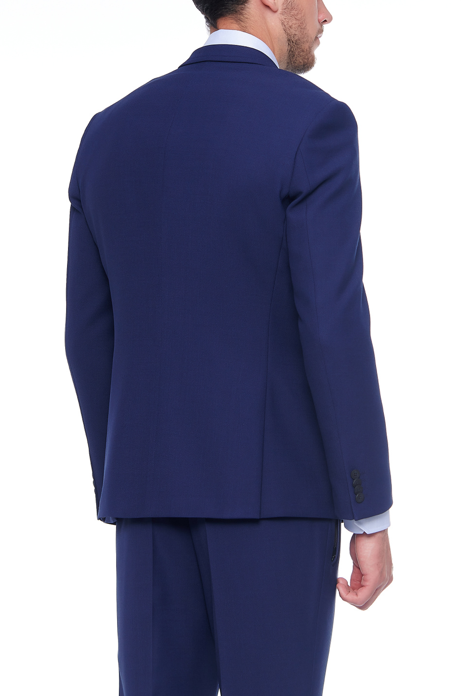 Мужской HUGO Двубортный пиджак из смесовой ткани с добавлением шерсти (цвет ), артикул 50455719 | Фото 5
