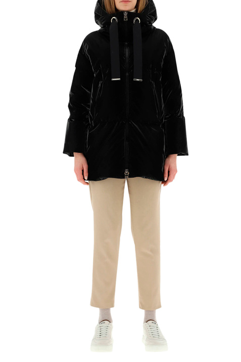 Herno Куртка с глянцевым эффектом и объемным капюшоном на кулиске ( цвет), артикул PI001598D12472 | Фото 4