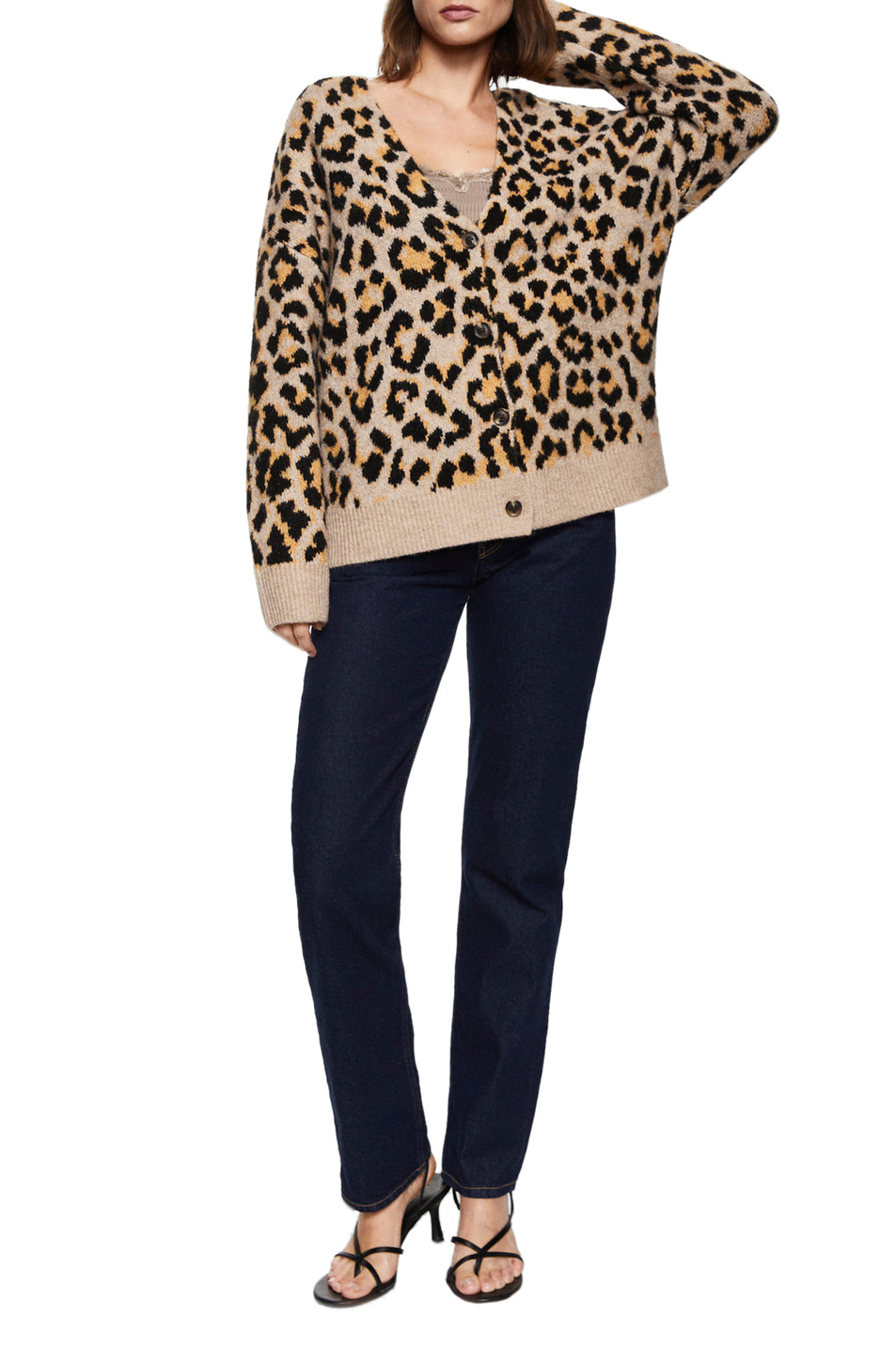Женский Mango Кардиган LEOPARD с принтом (цвет ), артикул 37035930 | Фото 2