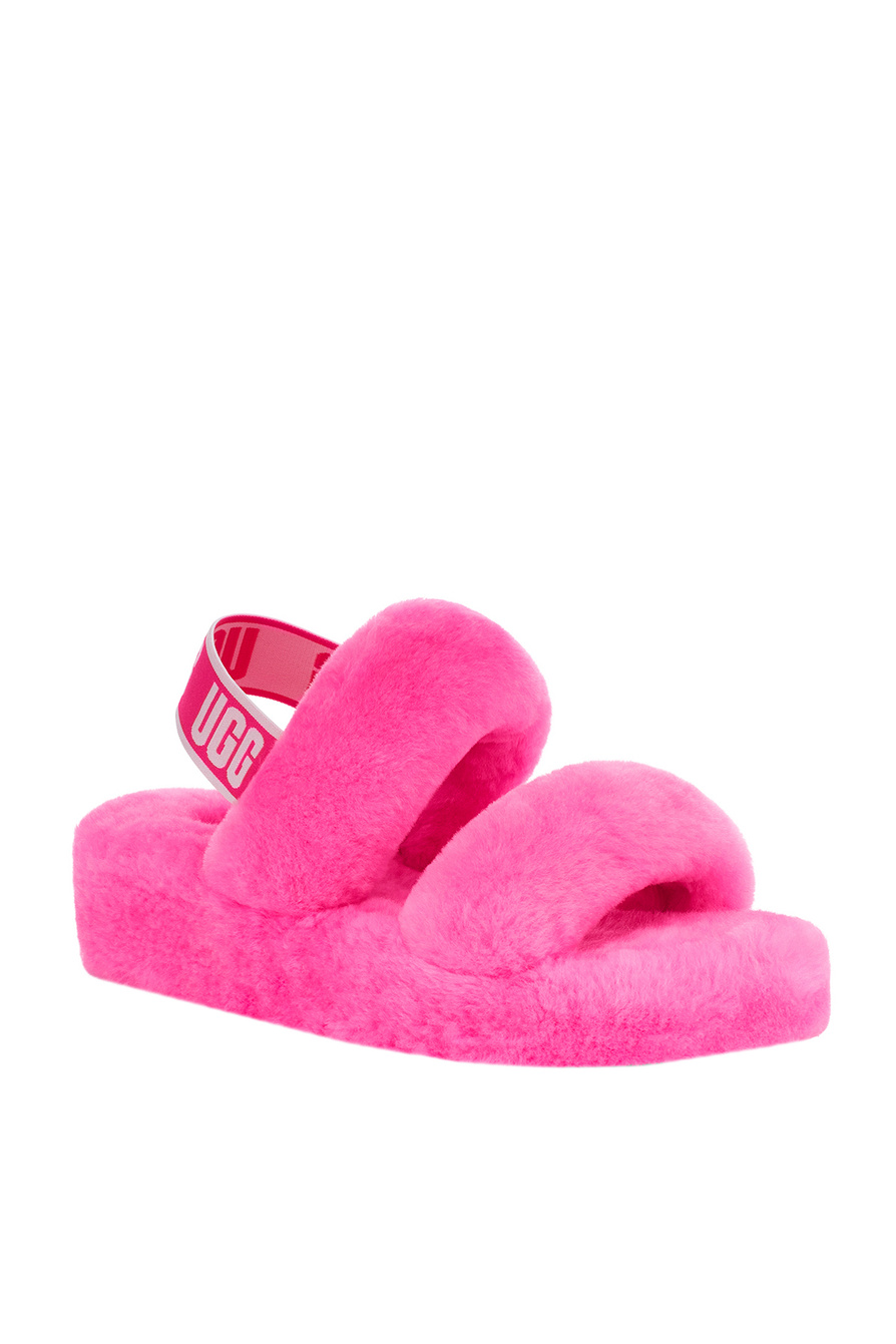 UGG ❤ женские сандалии меховые oh yeah из натуральной