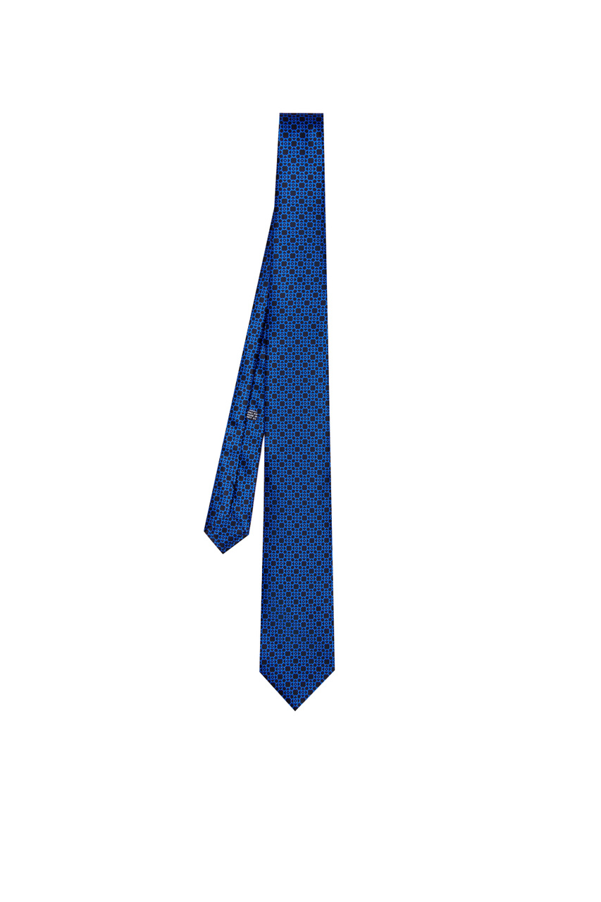 Галстук из натурального шелка|Основной цвет:Синий|Артикул:CH-33026 | Фото 1