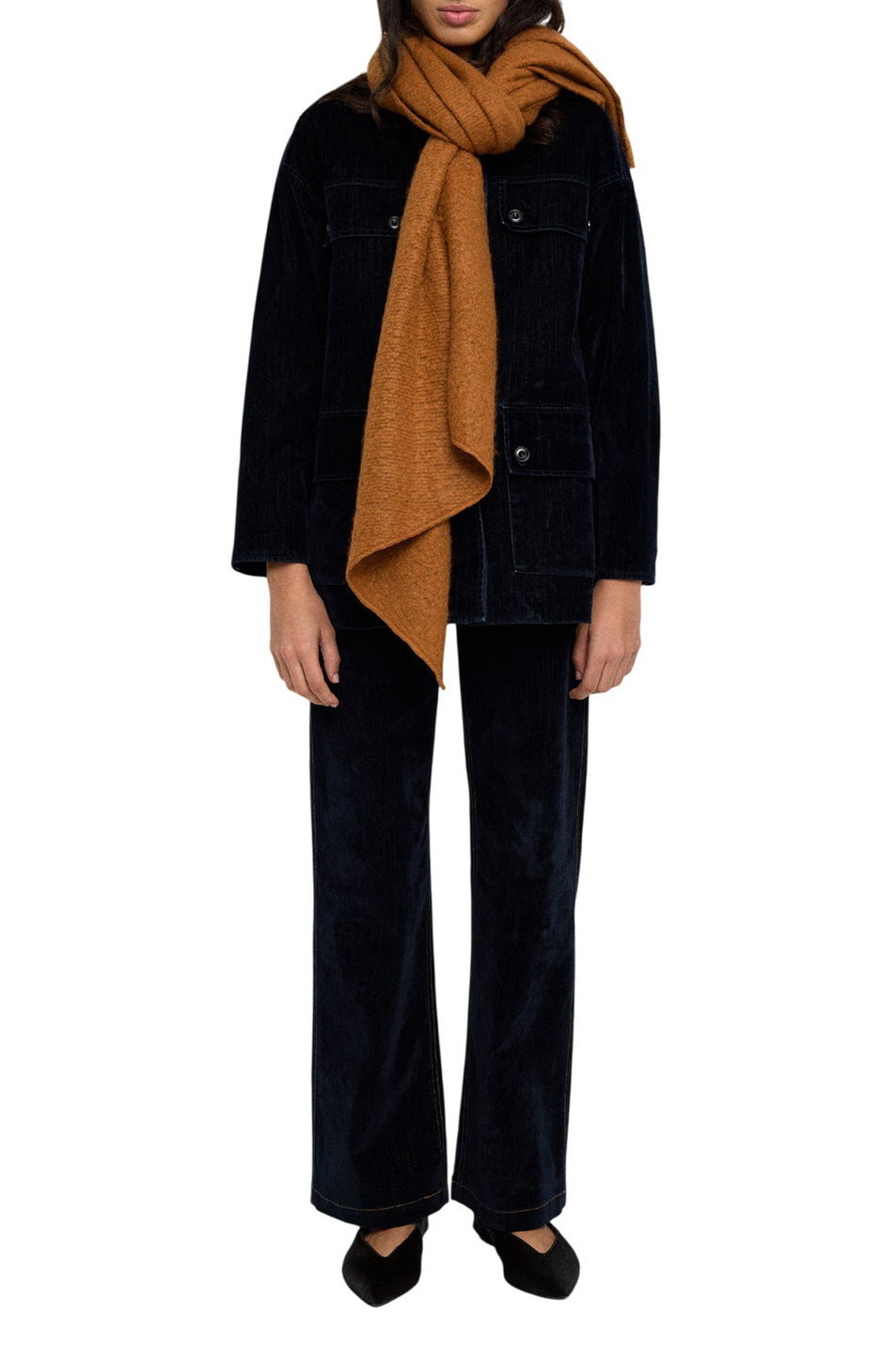 Шарф однотонный|Основной цвет:Коричневый Женский Parfois Шарф однотонный (цвет ), артикул 241353 | Фото 3