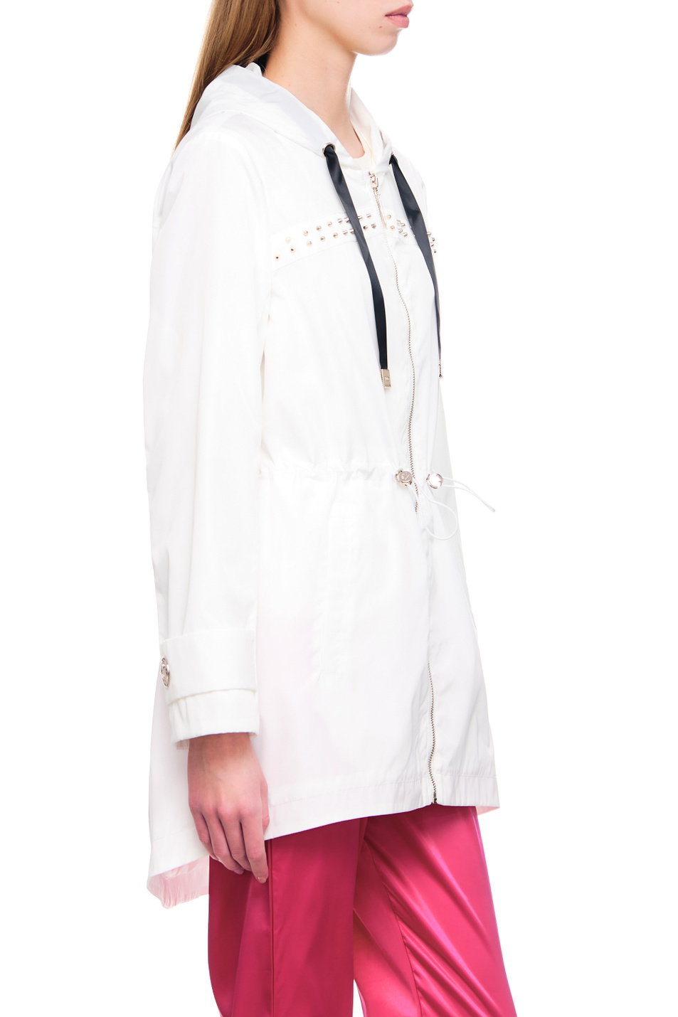 Женский Liu Jo Куртка на молнии с кулиской на поясе (цвет ), артикул TA3065T5895 | Фото 6