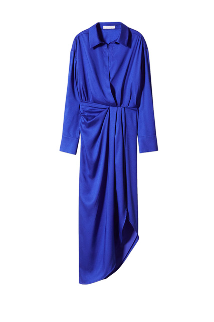 Платье ATLANTIS асимметричного кроя с разрезом|Основной цвет:Синий|Артикул:47025879 | Фото 1