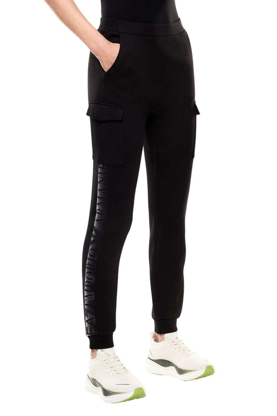 Женский EA7 Брюки однотонные (цвет ), артикул 7W000677-AF13151 | Фото 3