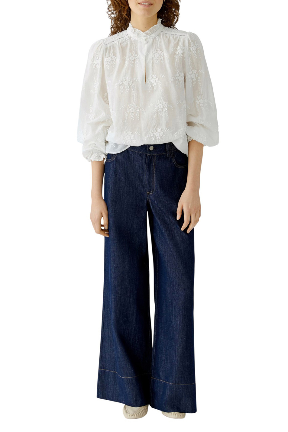 Женский OUI Блузка из хлопка (цвет ), артикул 96713 | Фото 3