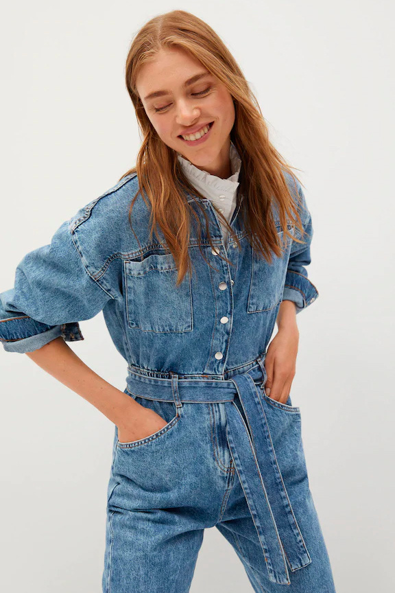 Женский Mango Комбинезон джинсовый ELODIE (цвет ), артикул 77074423 | Фото 4