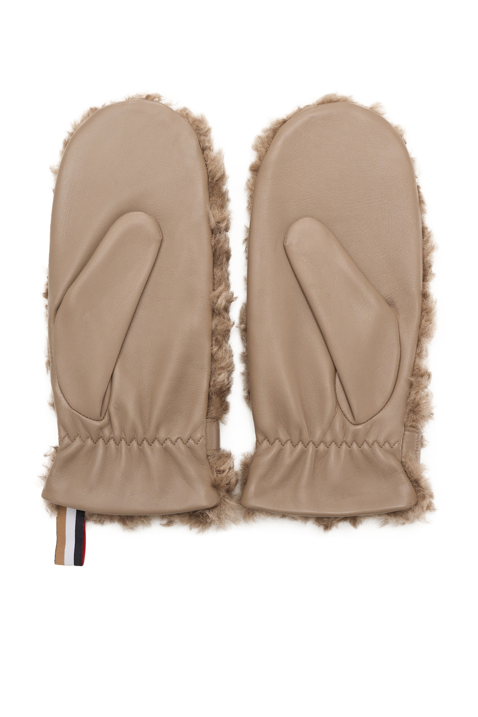 Варежки из натуралньой кожи|Основной цвет:Коричневый Женский BOSS Варежки из натуралньой кожи (цвет ), артикул 50552394 | Фото 2