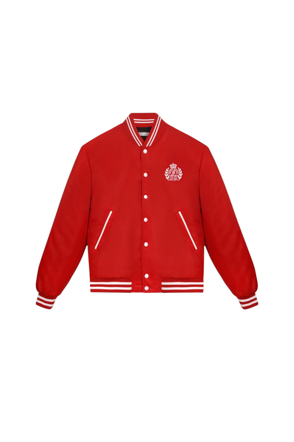 Бомбер H&W Crest с логотипом|Основной цвет:Красный Женский Sporty & Rich Бомбер H&W Crest с логотипом (цвет ), артикул OW054710243RE33 | Фото 1