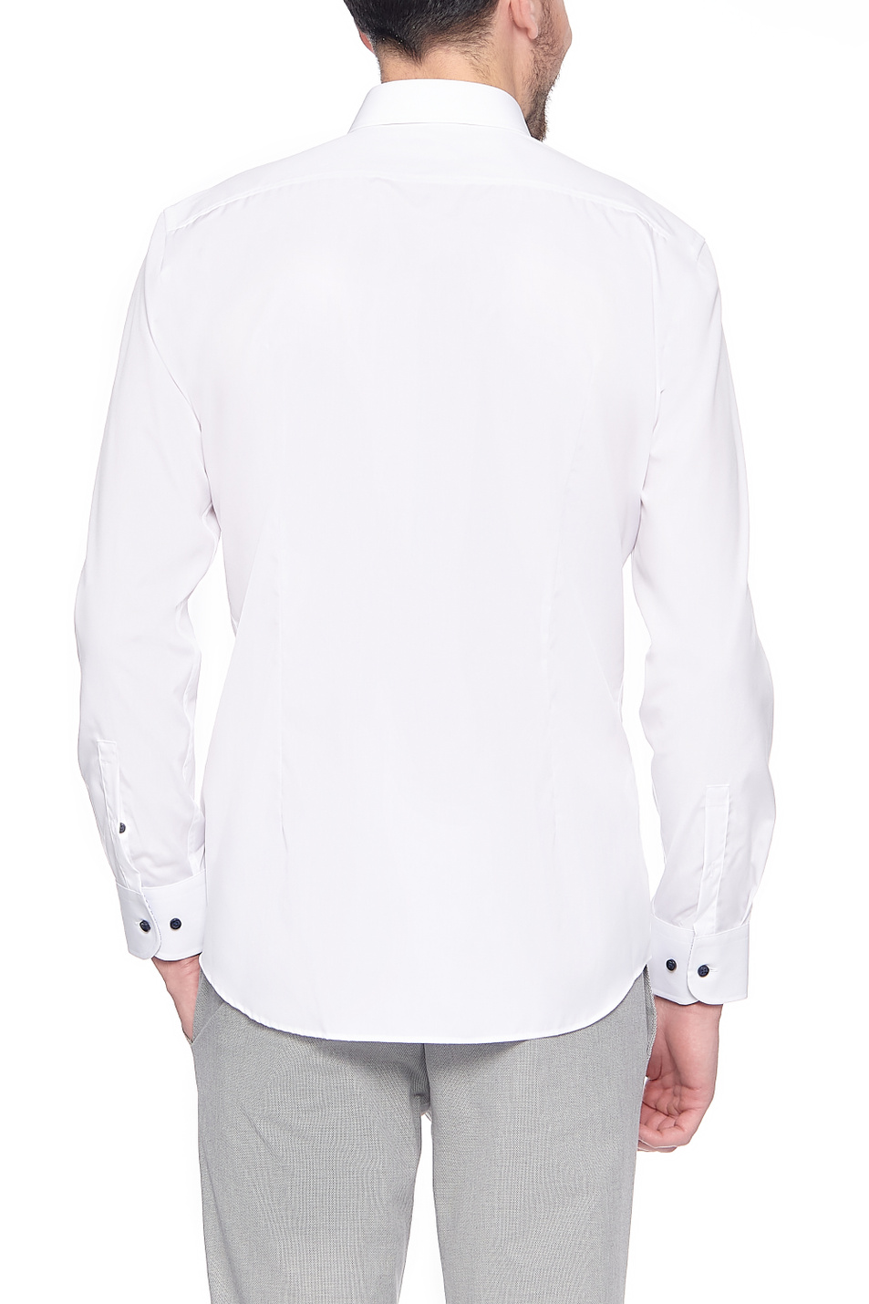 BOSS Рубашка Jorax из натурального хлопка с контрастными пуговицами (цвет ), артикул 50453912 | Фото 4