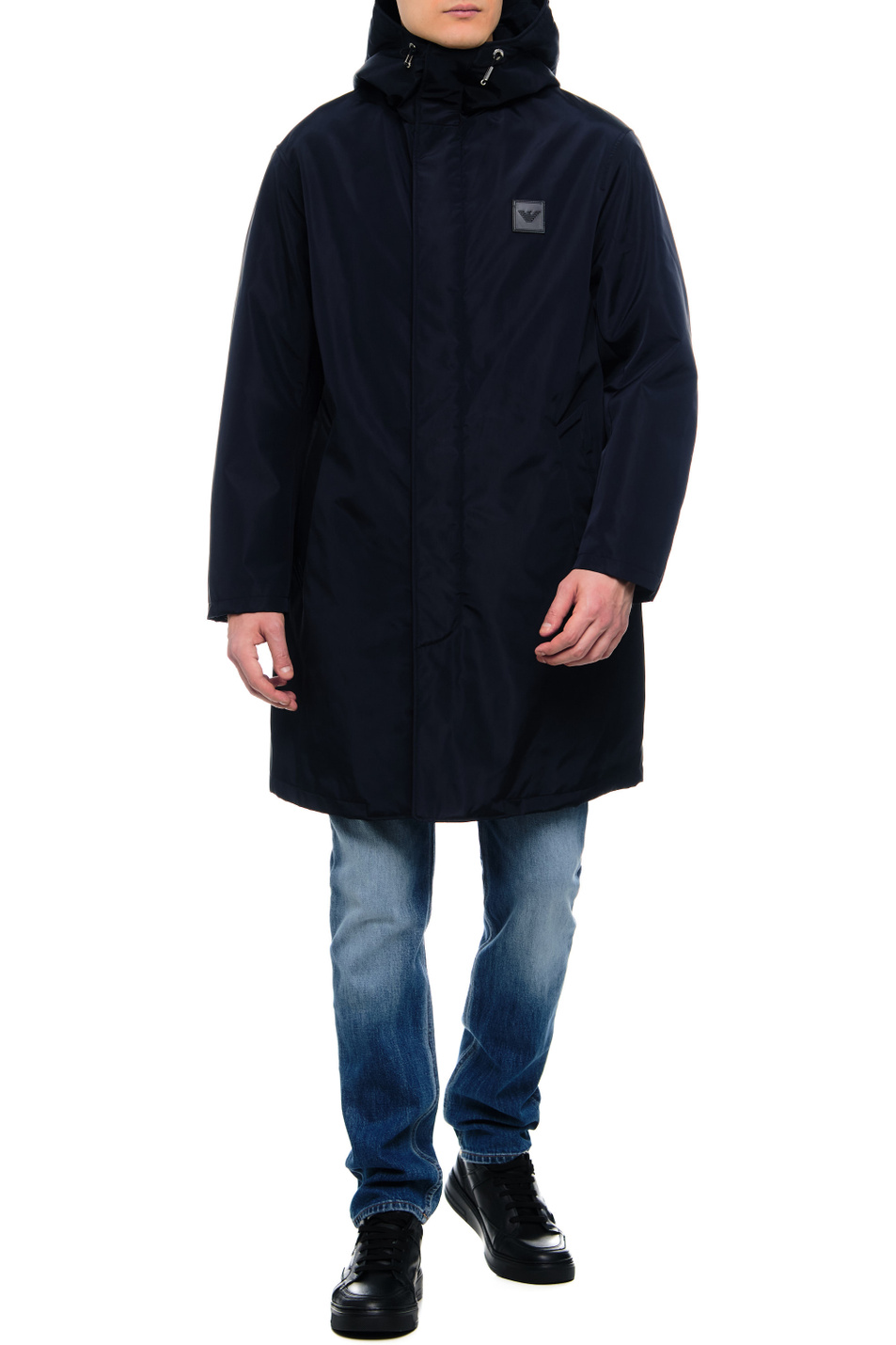 Мужской Emporio Armani Тренч на молнии и кнопках с капюшоном (цвет ), артикул 6L1LA1-1NNEZ | Фото 2