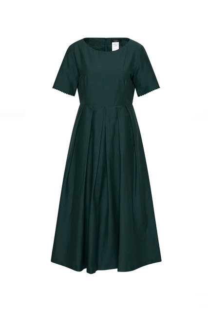 Платье EDERE из смесового льна|Основной цвет:Зеленый|Артикул:52211511 | Фото 1