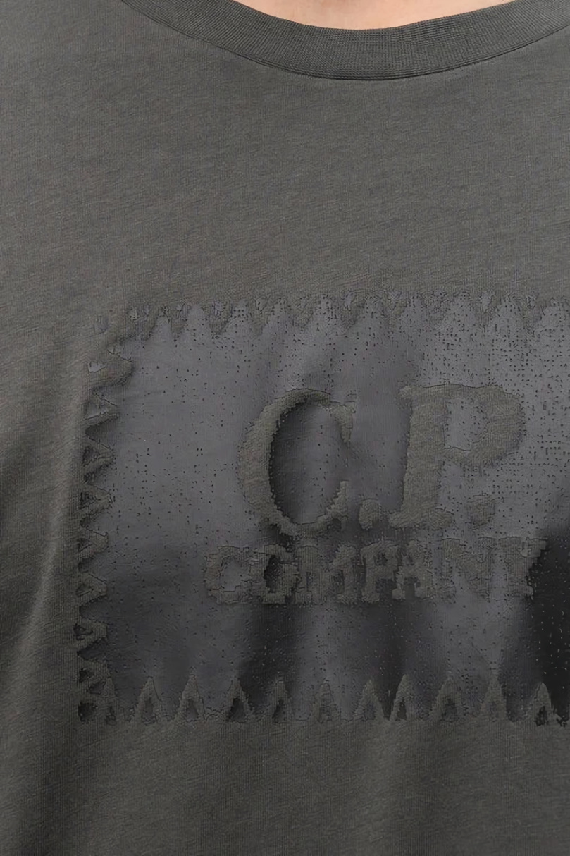 Мужской C.P. Company Лонгслив из натурального хлопка (цвет ), артикул 19CMTS724A005100W | Фото 6