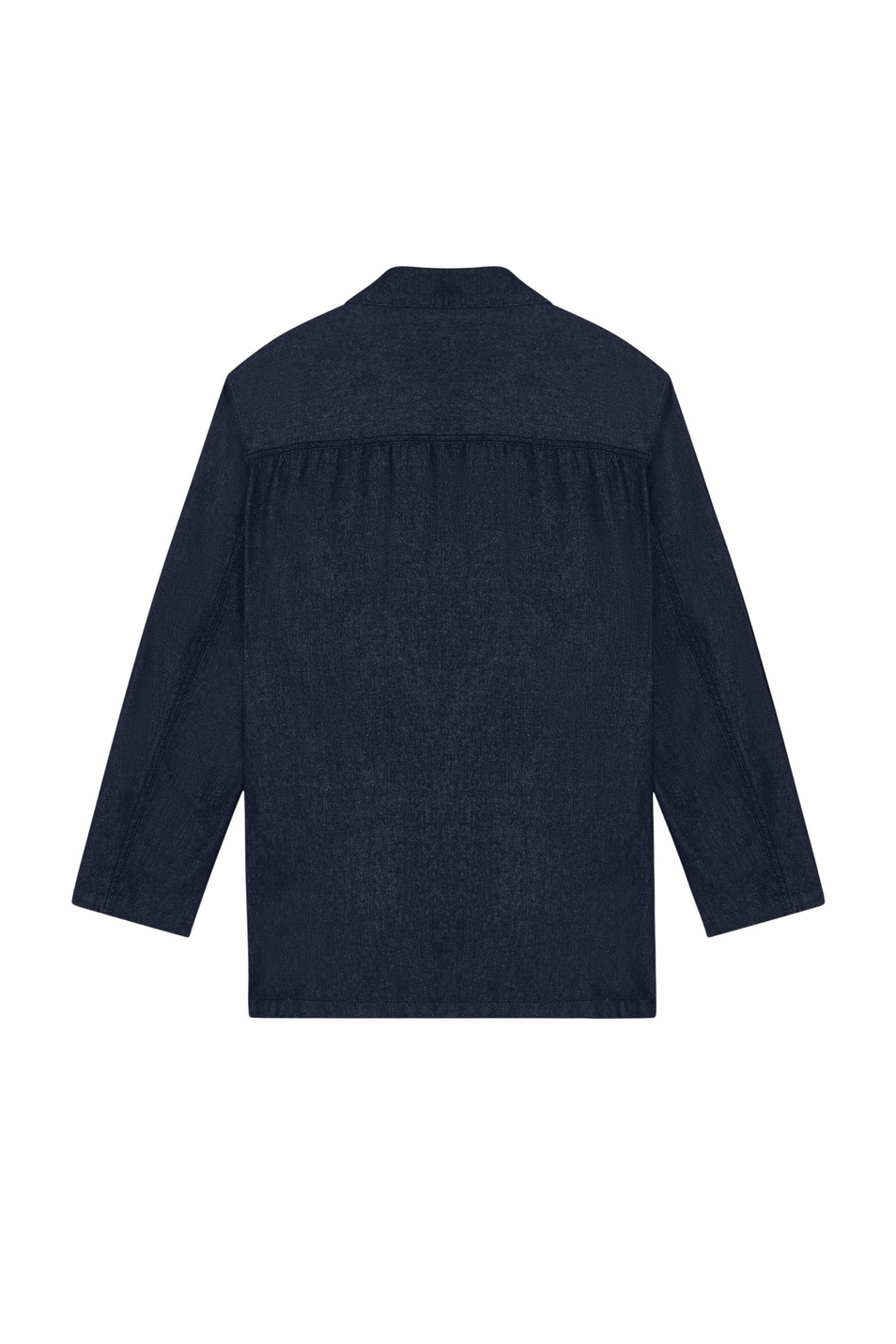 Пиджак двубортный из денима|Основной цвет:Синий Мужской Emporio Armani Пиджак двубортный из денима (цвет ), артикул EM002568-AF25638 | Фото 2