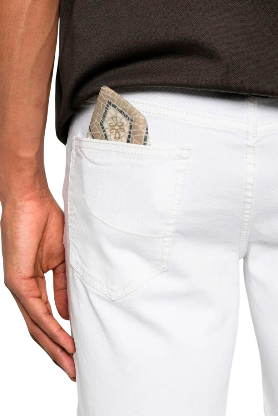 Шорты джинсовые|Основной цвет:Белый Мужской Jacob Cohen Шорты джинсовые (цвет ), артикул OE001030S3848 | Фото 5