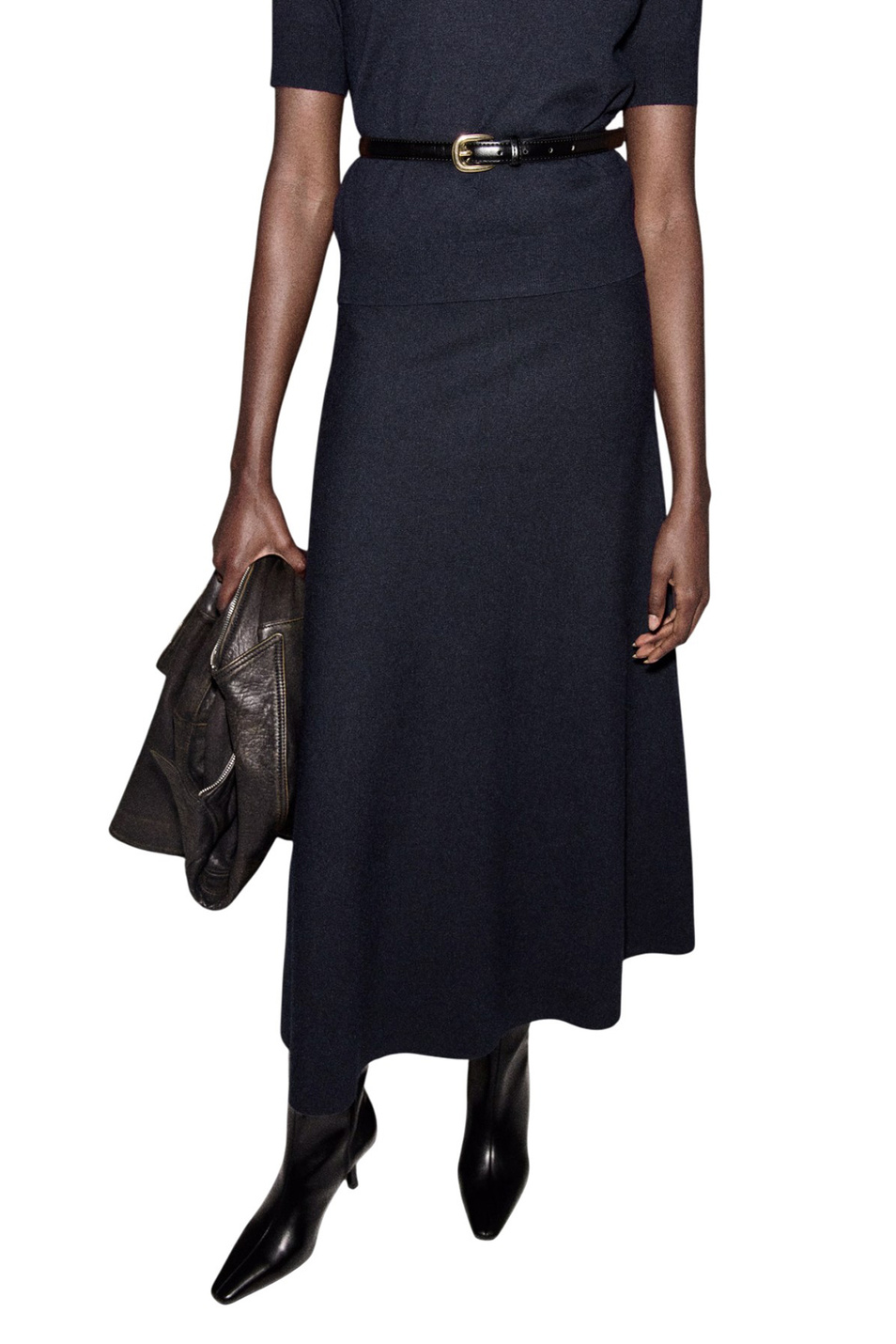 Юбка NURIA однотонная|Основной цвет:Синий Женский Mango Юбка NURIA однотонная (цвет ), артикул 17087779 | Фото 3