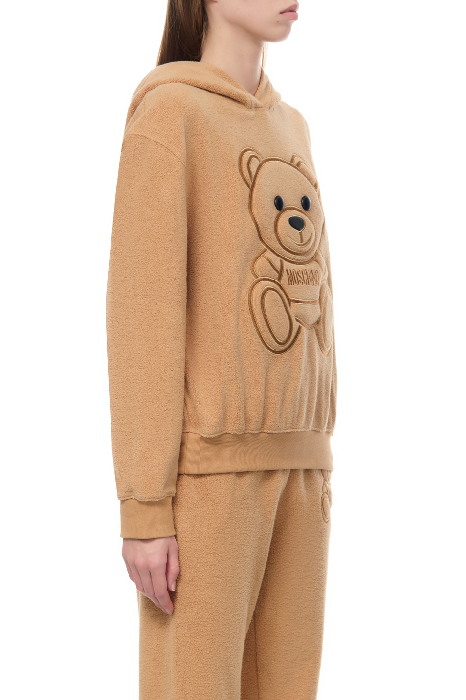 Женский Moschino Худи из натурального хлопка с капюшоном (цвет ), артикул A1702-5526 | Фото 4