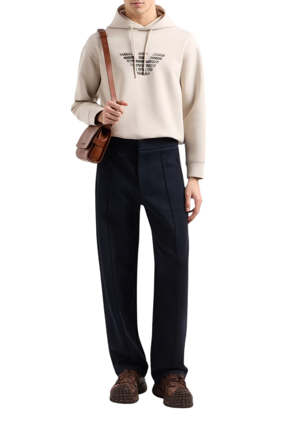Мужской Emporio Armani Брюки из смесового хлопка (цвет ), артикул EM000969-AF13488 | Фото 2