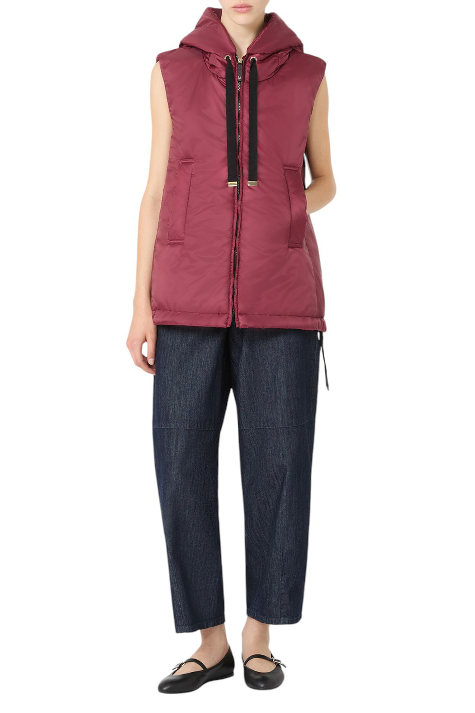 Женский Max Mara Жилетка GREENGO однотонная (цвет ), артикул 2529296024 | Фото 3