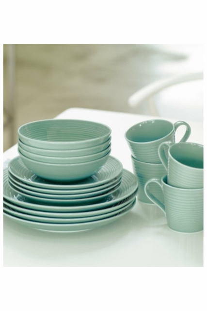 Набор посуды Gordon Ramsay Maze Teal & Dark Grey 12 предметов|Основной цвет:Серый|Артикул:GRMZTE22417 | Фото 2