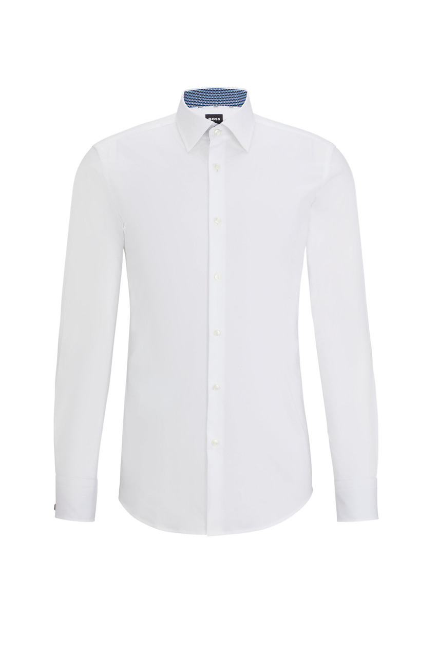 Рубашка приталенного кроя|Основной цвет:Белый|Артикул:50508751 | Фото 1