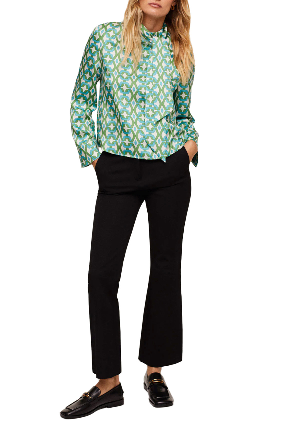 Женский Mango Блуза QUANT с геометрическим принтом (цвет ), артикул 17033790 | Фото 2