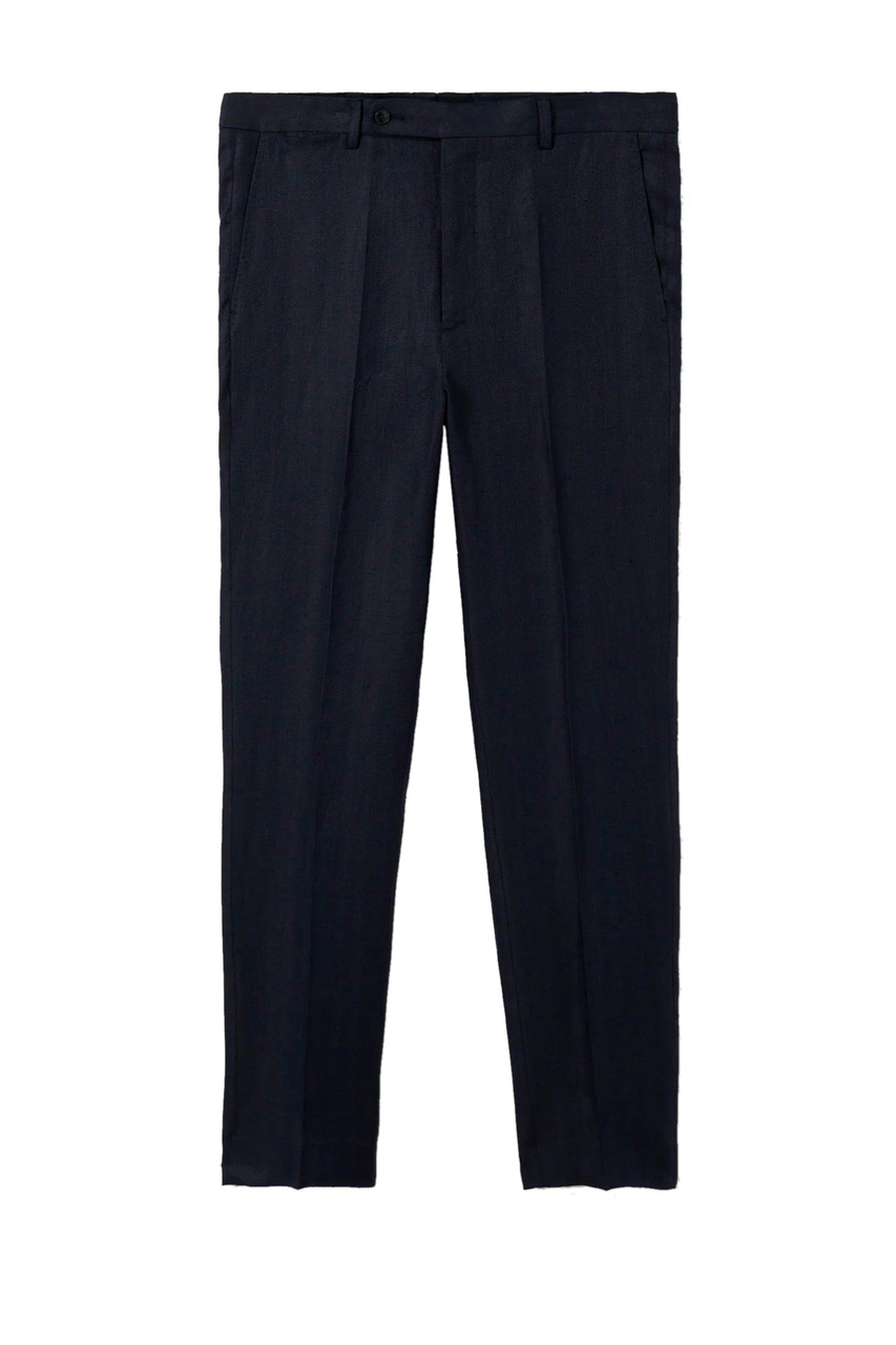 Льняные брюки FLORIDA|Основной цвет:Синий|Артикул:27025750 | Фото 1