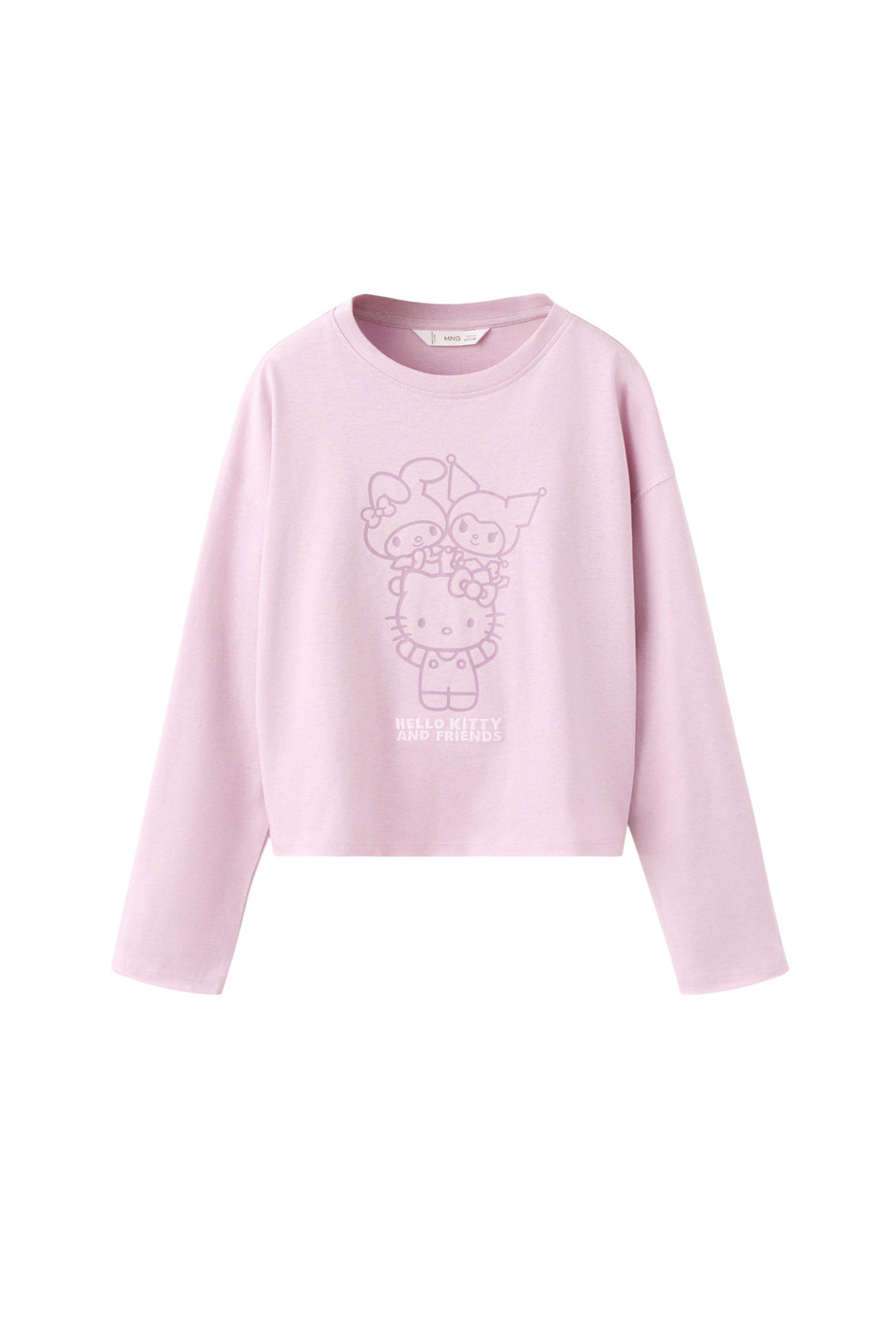 Девочкам Mango Kids Лонгслив HKFRIEND с принтом (цвет ), артикул 27001326 | Фото 1