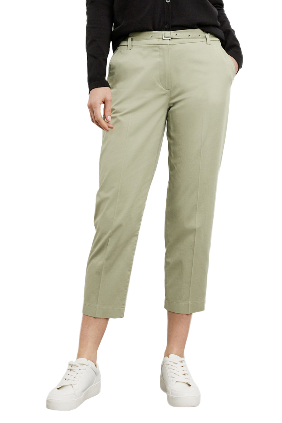 Женский Gerry Weber Брюки из эластичного хлопка с поясом (цвет ), артикул 822065-66217-Citystyle | Фото 4